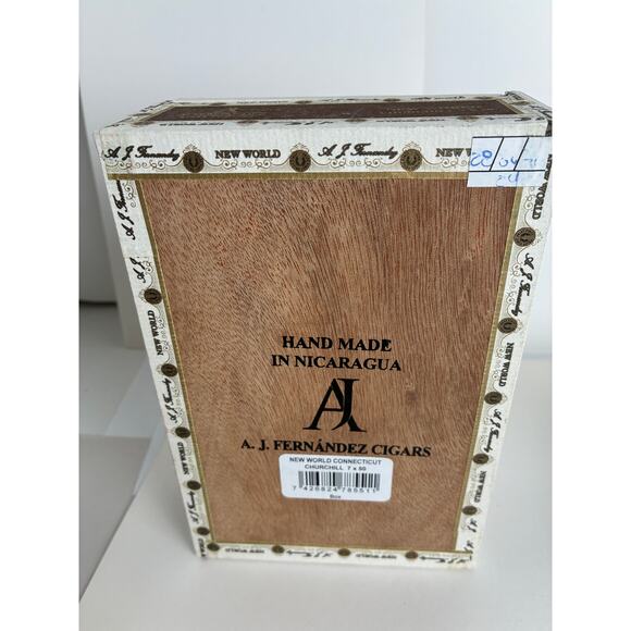 Cigar Boxes Empty 2 A.J. Fernadez Esteli Nicaragua New World Brand 7.5 x 5 x 2.5 - Picture 3 of 11